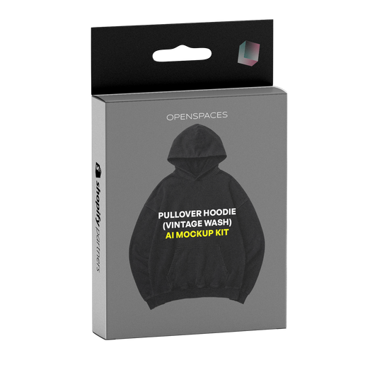 Pullover Hoodie (Vintage Wash) AI Prompt Pack