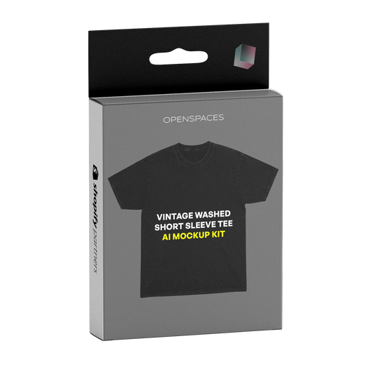 Vintage Washed Short Sleeve Tee AI Prompt Pack