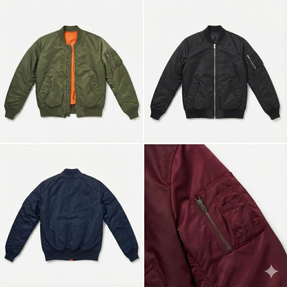 Classic Bomber Jacket (MA-1 Style) AI Prompt Pack